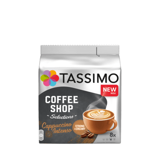 teaser tassimo coffee shop selections cappuccino intenso